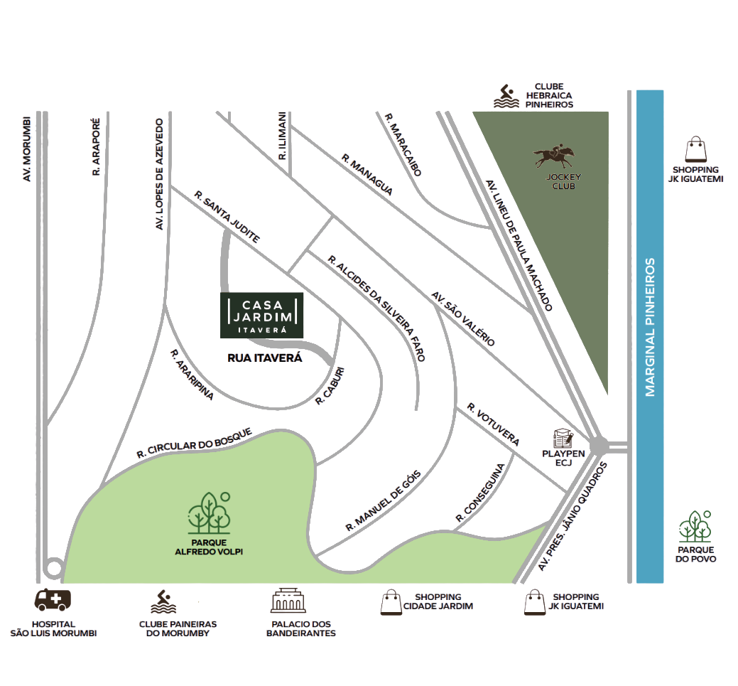 Mapa - Cidade Jardim